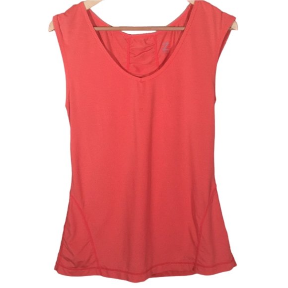 Z by Zella Tank Top Coral Gym Workout Running Walking Athletic Athleisure M - Picture 1 of 7